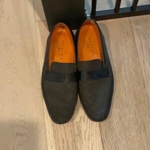 Mezlan Black Leather Loafers